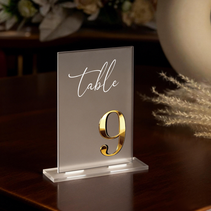 Numeri da Tavolo in Acrilico p - Table Number Gold recensione e prezzo