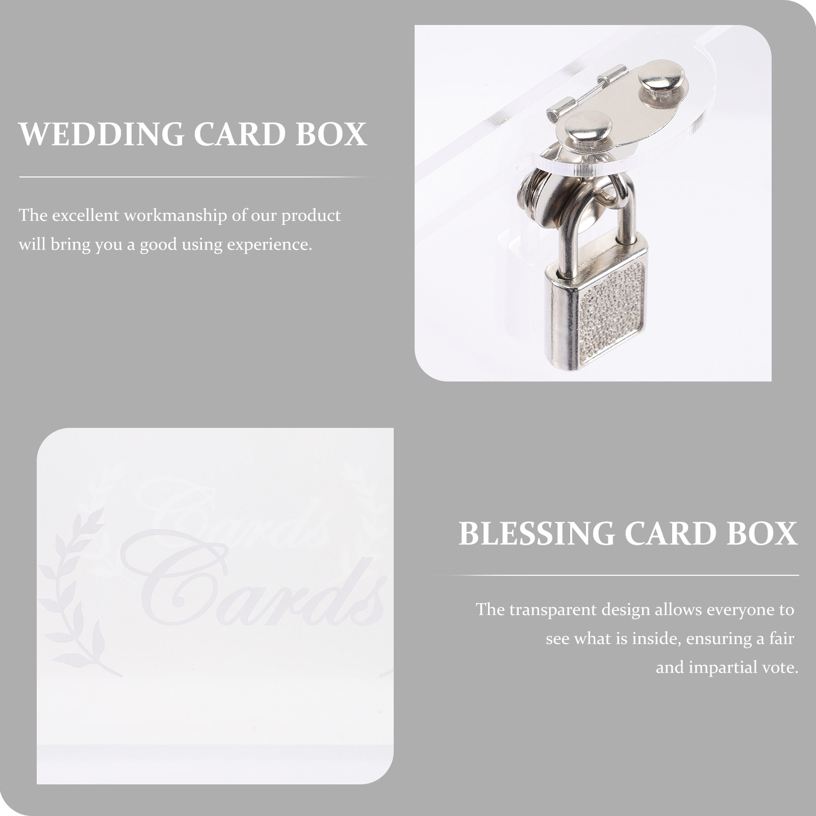 Scatola trasparente in acrilic - Wedding Card Box recensione e prezzo